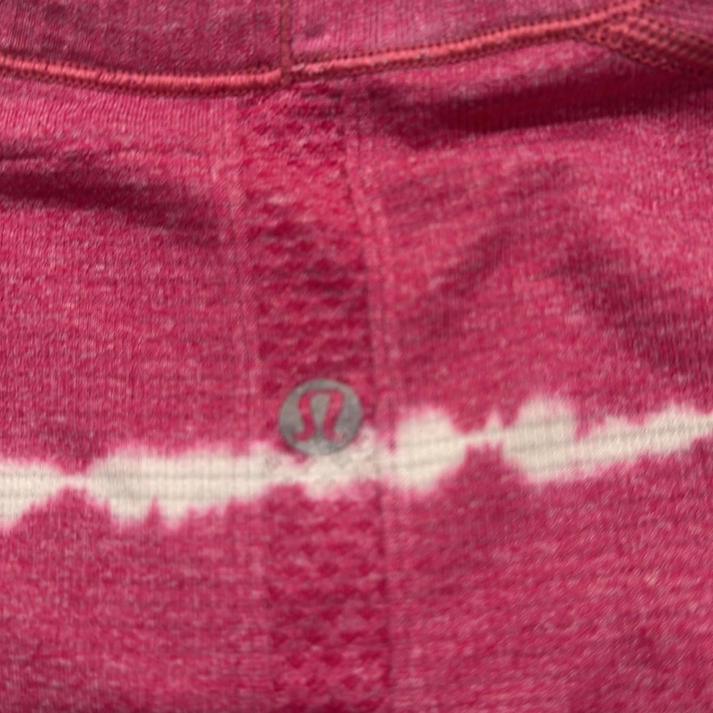 Lulu🍋 swiftly crop top Pink Tie-Dye size 6 - Picture 3 of 6